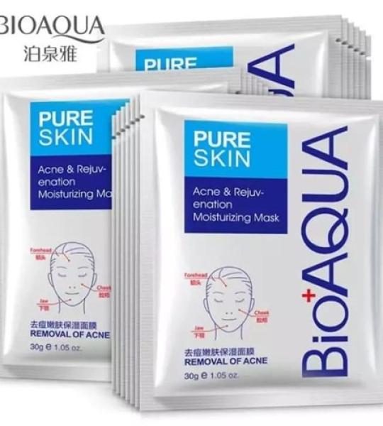 Bioaqua Acne Mask Sachet – Clear Skin Purifying Treatment pack of 6