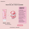 Bioaqua peach gel jar + peach cleanser