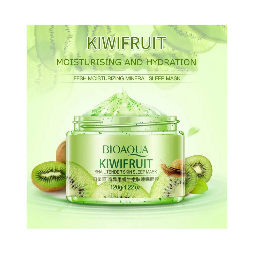 BIOAQUA Kiwifruit Snail Tender Skin Sleep Mask