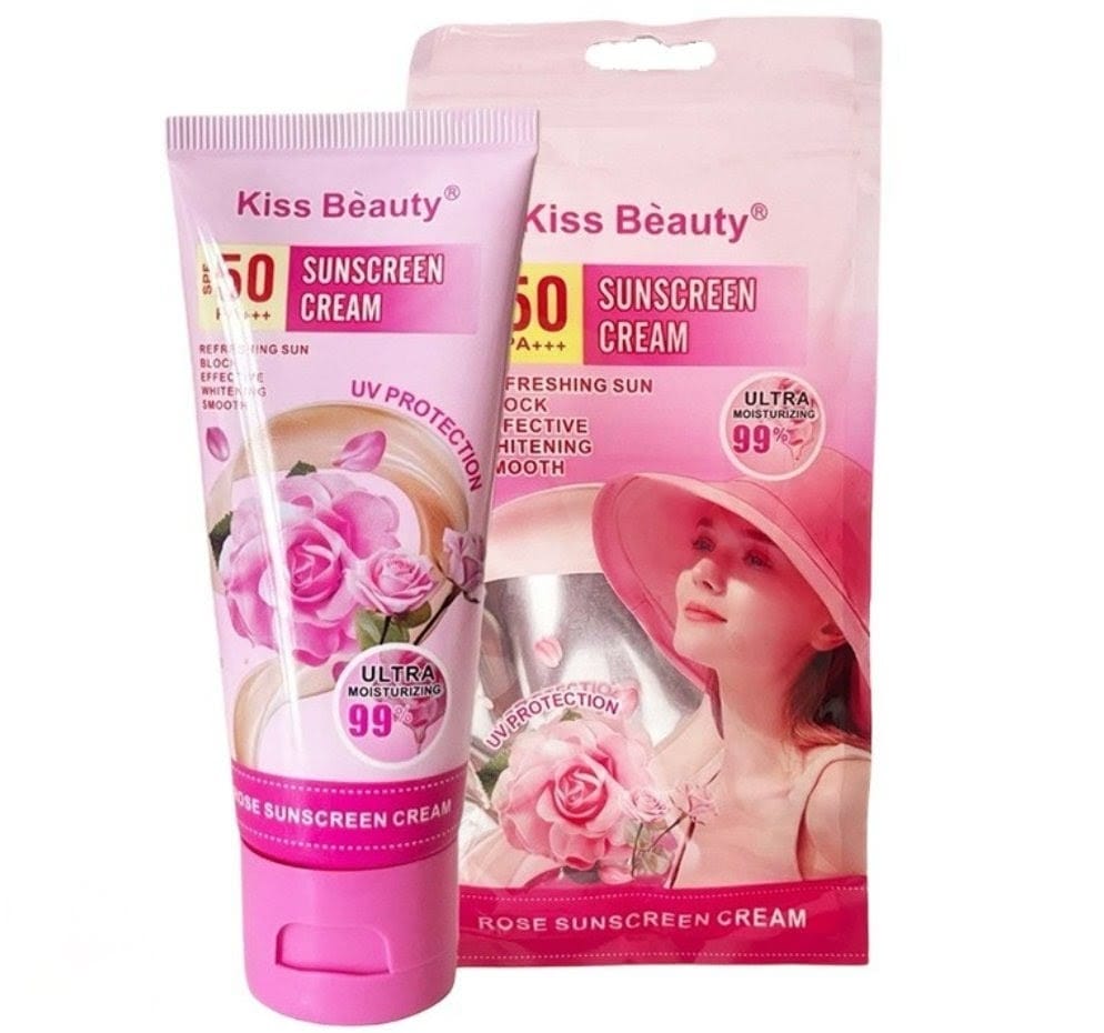 Kiss Beauty Sunscreen Cream 60ml SPF 90++ High P Facial Sunblock