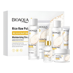 BIOAQUA Set of 5 Rice Raw Pulp Skin Whitening Series